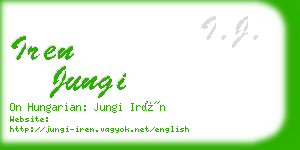 iren jungi business card